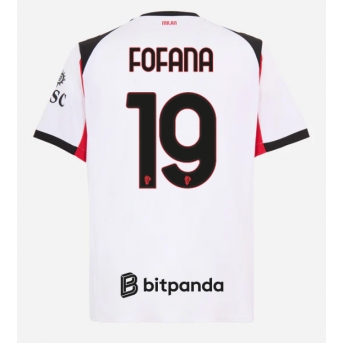 Billige Fotballdrakt AC Milan Youssouf Fofana #19 Replika Bortedrakt 2025-26 Kortermet